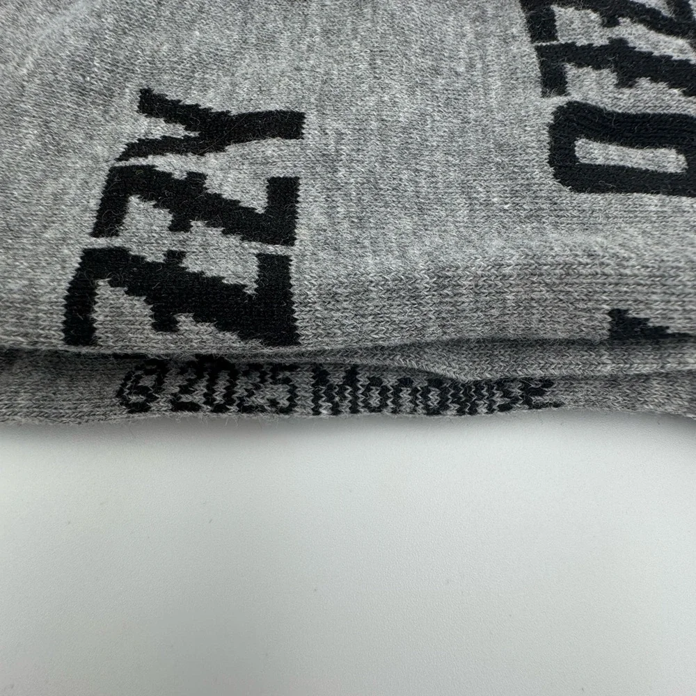 Ozzy Osbourne Crew Socks Gray White‎ Rock Band One Size Unisex New